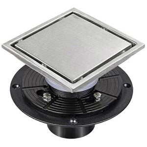 Unbranded (4 inches, Silver) Multifunction 4 Inch Bathroom Floor Drain Steel Square design Unbranded (4 inches, Silver) Multifunction 4 Inch Bathroom Floor Drain Steel Square design