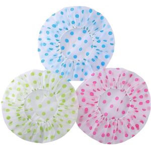 Unbranded Shower Caps for Women/Men 3 Pack Waterproof & Reusable Bath Cap with Elastic Ban Unbranded Shower Caps for Women/Men 3 Pack Waterproof & Reusable Bath Cap with Elastic Ban
