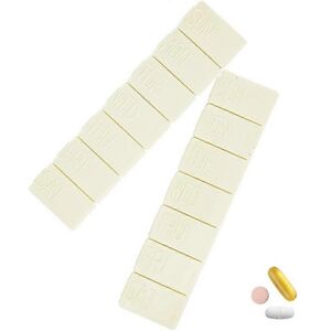 Unbranded 2 Bottles Weekly Pill Organizer, Extra Large 7 Day Pill Box Travel Daily Pill Bo Unbranded 2 Bottles Weekly Pill Organizer, Extra Large 7 Day Pill Box Travel Daily Pill Bo