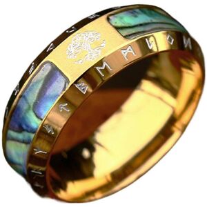 Unbranded (Gold, 7) Fashion Nordic Vikinged Yggdras Rings Decoration for Men Celticed Knot Unbranded (Gold, 7) Fashion Nordic Vikinged Yggdras Rings Decoration for Men Celticed Knot