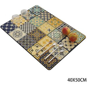 Unbranded (40x50cm, Baroque) Vintage Dish Draining Mat for Kitchen Washable Heat Insulatio Unbranded (40x50cm, Baroque) Vintage Dish Draining Mat for Kitchen Washable Heat Insulatio