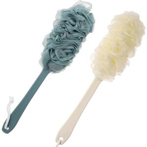 Unbranded Long-handled loofah shower brush, soft nylon scrubber, exfoliator for men and wo Unbranded Long-handled loofah shower brush, soft nylon scrubber, exfoliator for men and wo