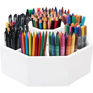 Unbranded White Rotating Art Supply Organizer 360° Spinning Desk Organizer Unbranded White Rotating Art Supply Organizer 360° Spinning Desk Organizer