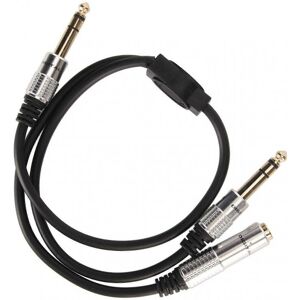 Unbranded 6.35mm to Dual 6.35mm Y Splitter Cable Dual Channel Male to Male Female 1/4 Inch Unbranded 6.35mm to Dual 6.35mm Y Splitter Cable Dual Channel Male to Male Female 1/4 Inch