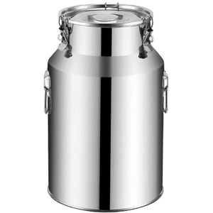 Unbranded 14L Food Grade Stainless Steel Milk Bucket - Sealed Lid, Liquid Storage and Tran Unbranded 14L Food Grade Stainless Steel Milk Bucket - Sealed Lid, Liquid Storage and Tran