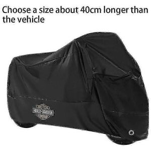 Unbranded (3XL For 220cm, black) Motorcycle Cover Waterproof Dustproof Uv Protective Outdo Unbranded (3XL For 220cm, black) Motorcycle Cover Waterproof Dustproof Uv Protective Outdo