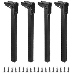 Unbranded (Height 40cm, Black) 4 Pieces Foldable Table Leg Collapsible Table Legs Multipur Unbranded (Height 40cm, Black) 4 Pieces Foldable Table Leg Collapsible Table Legs Multipur