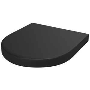 Nes Home Round Thick Soft Close Toilet Seat and Seat Cover Matte Black Nes Home Round Thick Soft Close Toilet Seat and Seat Cover Matte Black