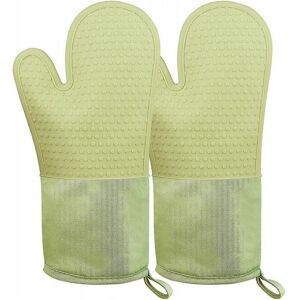 Unbranded Oven Mitts, Heat Resistant Pot Holders Non-Slip Silicone Oven Mitt 1 Pair Extra Unbranded Oven Mitts, Heat Resistant Pot Holders Non-Slip Silicone Oven Mitt 1 Pair Extra