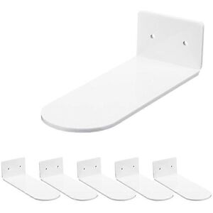 Unbranded 6pcs Floating Shoe Shelves Acrylic Wall Mounted Shoe Display Shelf for Sneaker C Unbranded 6pcs Floating Shoe Shelves Acrylic Wall Mounted Shoe Display Shelf for Sneaker C