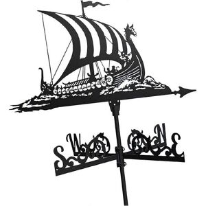 Unbranded Viking battleship metal weather vane vintage pirate ship weather vane outdoor ga Unbranded Viking battleship metal weather vane vintage pirate ship weather vane outdoor ga