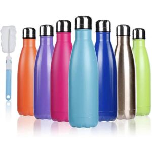 Unbranded 500 ml double-walled stainless steel insulated water bottle for hot and cold dri Unbranded 500 ml double-walled stainless steel insulated water bottle for hot and cold dri