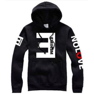 Unbranded (Black, L) Sleeved Long Eminem Hoodie Pullover Sports Shirt Top Solid Clothes Co Unbranded (Black, L) Sleeved Long Eminem Hoodie Pullover Sports Shirt Top Solid Clothes Co