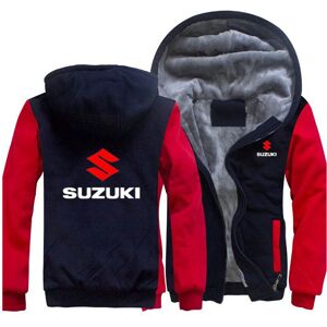 Unbranded (Navy&Red, XL) Unisex Winter Suzuki Fleece Thicken Hoodie Warm Sweatshirt Coat Z Unbranded (Navy&Red, XL) Unisex Winter Suzuki Fleece Thicken Hoodie Warm Sweatshirt Coat Z