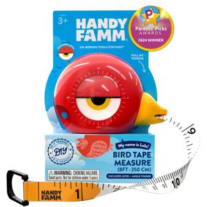 Handy Famm 8Ft Animal-Shaped Kids Tape Measure Level & Protractor Angle Finder Handy Famm 8Ft Animal-Shaped Kids Tape Measure Level & Protractor Angle Finder