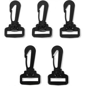 Unbranded 10pc Black Plastic Swivel Rotary Snap Hook Buckle - Carabiners Rings Barrel Loop Unbranded 10pc Black Plastic Swivel Rotary Snap Hook Buckle - Carabiners Rings Barrel Loop