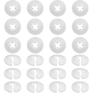 Unbranded Pipe Collars - 24 PCS White Pipe Covers for Radiator Heating Pipes Unbranded Pipe Collars - 24 PCS White Pipe Covers for Radiator Heating Pipes