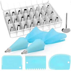 Unbranded 24 Piping Nozzles 2 Piping Bags, Cake Decorating Tools Icing Dispensers 2 Couple Unbranded 24 Piping Nozzles 2 Piping Bags, Cake Decorating Tools Icing Dispensers 2 Couple