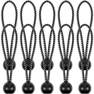 Unbranded 10 Pcs Bungee Cords, Heavy Duty Outdoor Tent Elastic Rope Rainproof Tarpaulin Bu Unbranded 10 Pcs Bungee Cords, Heavy Duty Outdoor Tent Elastic Rope Rainproof Tarpaulin Bu