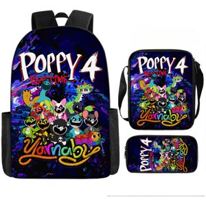 Unbranded (01) Playtime Chapter Poppy 4 Printed Backpack Schoolbag Shoulder Bag Pencil Bag Unbranded (01) Playtime Chapter Poppy 4 Printed Backpack Schoolbag Shoulder Bag Pencil Bag