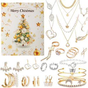Unbranded Jewellery Advent Calendar 2024, Christmas Jewellery Calendar, 24-Day Countdown t Unbranded Jewellery Advent Calendar 2024, Christmas Jewellery Calendar, 24-Day Countdown t