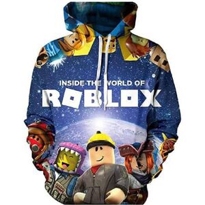 Unbranded (Style M, Child 130) 3d Hoodie Roblox Sweatshirt Winter Pullover Drawstring Long Unbranded (Style M, Child 130) 3d Hoodie Roblox Sweatshirt Winter Pullover Drawstring Long