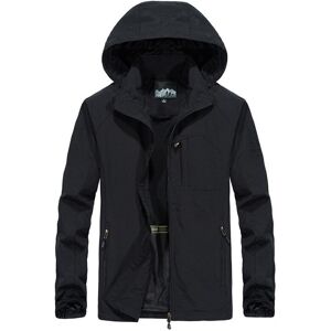 Unbranded (Black, L) Mens Waterproof Hooded Winter Warm Jacket Breathable Outwear Overcoat Unbranded (Black, L) Mens Waterproof Hooded Winter Warm Jacket Breathable Outwear Overcoat