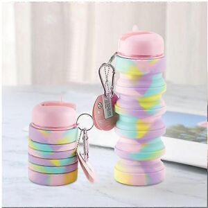 Unbranded Rainbow water bottle for children - 350ml, leak-proof, perfect for school and le Unbranded Rainbow water bottle for children - 350ml, leak-proof, perfect for school and le