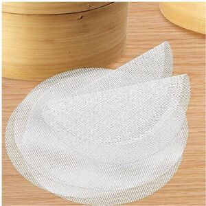 Unbranded (34cm) Silicone steaming mat, round steaming mat in a pack of 12 Unbranded (34cm) Silicone steaming mat, round steaming mat in a pack of 12