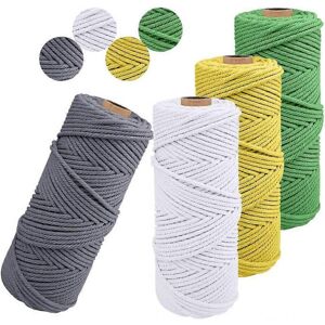 Unbranded 4PCS,3mm x 10m DIY Craft Spool Twine Rustic String Cotton Rope for Knitting, Hom Unbranded 4PCS,3mm x 10m DIY Craft Spool Twine Rustic String Cotton Rope for Knitting, Hom