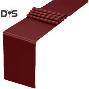 Unbranded (wine red) Satin Table Runner 108 x 12 Inch Wrinkle-Free Table Runner Solid Colo Unbranded (wine red) Satin Table Runner 108 x 12 Inch Wrinkle-Free Table Runner Solid Colo