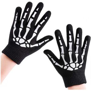 Unbranded 3 Pair Skull Touch Screen Gloves Halloween Glowing Full Finger Skull Bones Glove Unbranded 3 Pair Skull Touch Screen Gloves Halloween Glowing Full Finger Skull Bones Glove