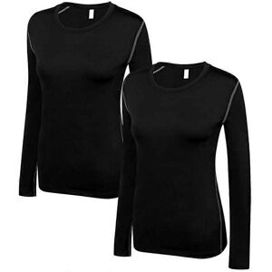 Unbranded (Medium, 2 Pack Black) Women's Compression Shirt Dry Fit Long Sleeve Running Ath Unbranded (Medium, 2 Pack Black) Women's Compression Shirt Dry Fit Long Sleeve Running Ath