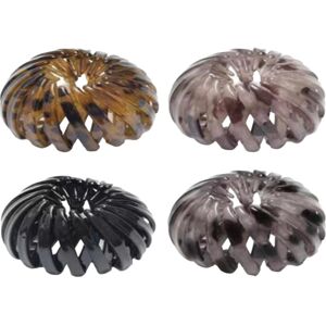 Unbranded (4 bright sides) Bun Holder for Women's Hair, 4 x Bird Nest Bun Makers, Retracta Unbranded (4 bright sides) Bun Holder for Women's Hair, 4 x Bird Nest Bun Makers, Retracta