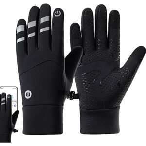 Unbranded (L, Black) Winter Cycling Gloves - Anti-Slip Waterproof Warm Mittens,Cold Weathe Unbranded (L, Black) Winter Cycling Gloves - Anti-Slip Waterproof Warm Mittens,Cold Weathe