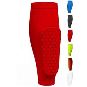 Unbranded (M, red) Shin Defender KidsShindefender Compression Sleeve with Honeycomb Pads Unbranded (M, red) Shin Defender KidsShindefender Compression Sleeve with Honeycomb Pads