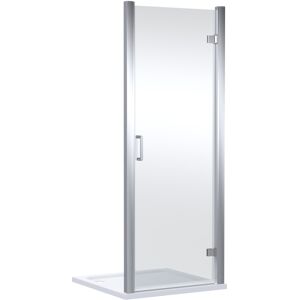 Balterley Contemporary 8mm Glass Reversible Hinged Shower Door, 800mm, Chrome Balterley Contemporary 8mm Glass Reversible Hinged Shower Door, 800mm, Chrome
