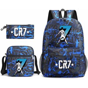 Deyaah (Suit 3) CR7 Ronaldo 3pcs Sets Backpack Mochila Kids Capacity Bags Deyaah (Suit 3) CR7 Ronaldo 3pcs Sets Backpack Mochila Kids Capacity Bags