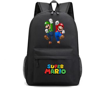 Deyaah (Black 2) Mario Backpack Mochila Kids Capacity Bags Deyaah (Black 2) Mario Backpack Mochila Kids Capacity Bags