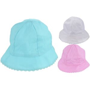 Kandy Toys Baby Bucket Hat 48Cm With Frilly Edge Assorted Colour Kandy Toys Baby Bucket Hat 48Cm With Frilly Edge Assorted Colour