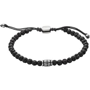 Fossil Men's Beaded Bracelet Color: Black (Model: JF02887040) Fossil Men's Beaded Bracelet Color: Black (Model: JF02887040)