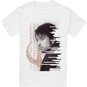 (M, White) Star Wars Mens Redacted Andor T-Shirt (M, White) Star Wars Mens Redacted Andor T-Shirt