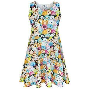 (11-12 Years) Disney Sleeveless Skater Dress (Girls Yellow) (11-12 Years) Disney Sleeveless Skater Dress (Girls Yellow)