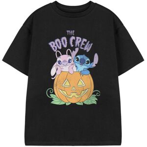 (11-12 Years) Disney Lilo & Stitch Short Sleeved T-Shirt (Girls Black) (11-12 Years) Disney Lilo & Stitch Short Sleeved T-Shirt (Girls Black)