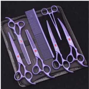 Unbranded (Z3103 Zi 7P)7.0 Pet Grooming Scissors Set Japanese Steel Straight Curved Dog Ca Unbranded (Z3103 Zi 7P)7.0 Pet Grooming Scissors Set Japanese Steel Straight Curved Dog Ca