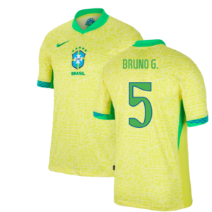 Nike (XXL) 2024-2025 Brazil Home Shirt (Bruno G. 5) Nike (XXL) 2024-2025 Brazil Home Shirt (Bruno G. 5)