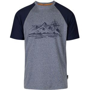 (XS, Navy Marl) Trespass Mens Fullmer Mountain T-Shirt (XS, Navy Marl) Trespass Mens Fullmer Mountain T-Shirt