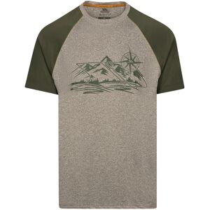 (XL, Marshland Marl) Trespass Mens Fullmer Mountain T-Shirt (XL, Marshland Marl) Trespass Mens Fullmer Mountain T-Shirt