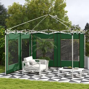 Outsunny 3x3(m) or 3x6m Pop Up Gazebo Side Panels with Windows, Green Outsunny 3x3(m) or 3x6m Pop Up Gazebo Side Panels with Windows, Green