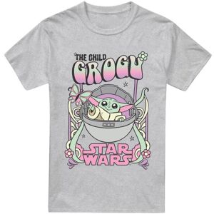 (S, Sport Heather) Star Wars: The Mandalorian Mens Grogu Hippie T-Shirt (S, Sport Heather) Star Wars: The Mandalorian Mens Grogu Hippie T-Shirt